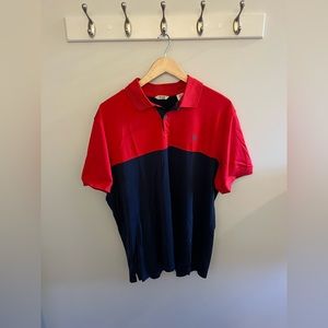 Large Red & Blue IZOD Golf Shirt